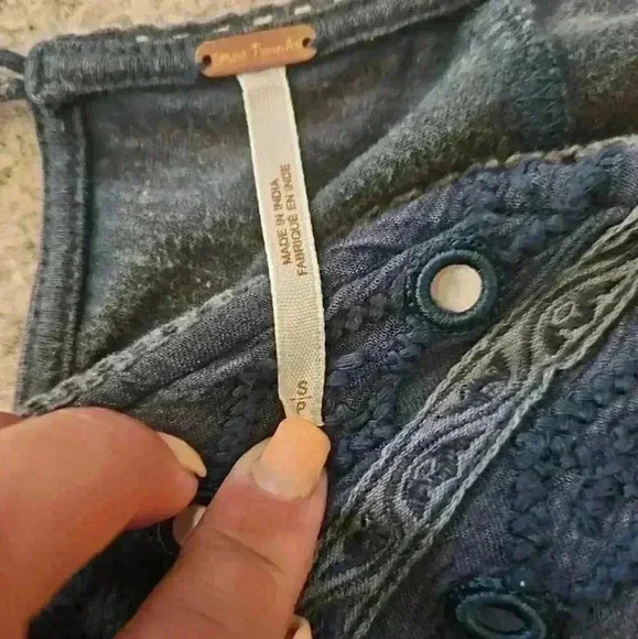 Free People Womens La Mamounia Boho Embroidered Midi Dress S - Picture 13 of 15